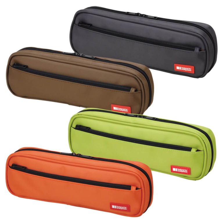 A-7557 Zipper Pencil Case 2-Way Double