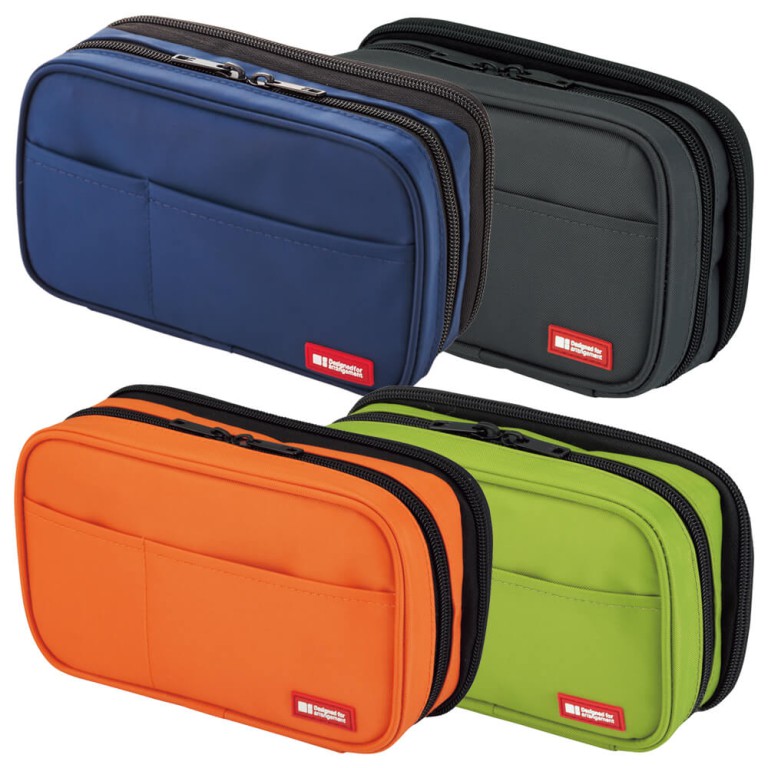 A-7555 Zipper Pencil Case Double