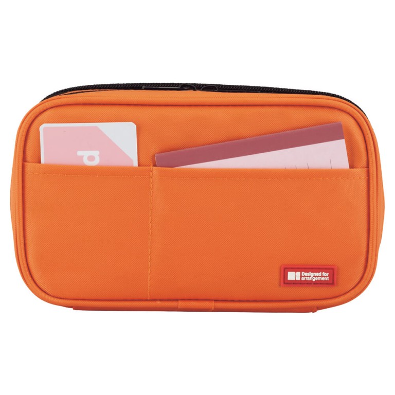 A-7557 Zipper Pencil Case 2-Way Double