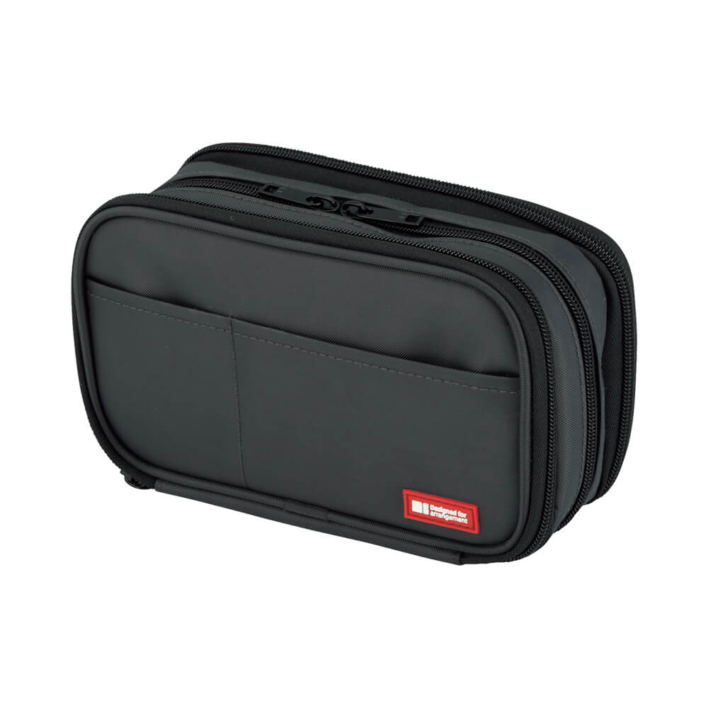 A-7556 Zipper Pencil Case Triple | LIHIT LAB