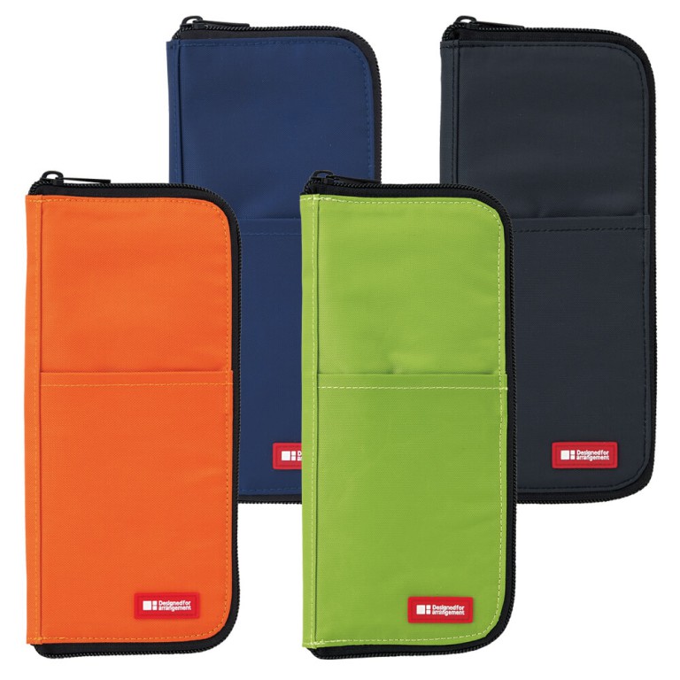 Let's order some Lihit Lab - Pen Case [Flat-type] Wide - Orange (A-7653-4)  with cheapest price