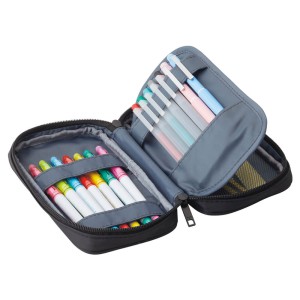 A-7555 Zipper Pencil Case Double