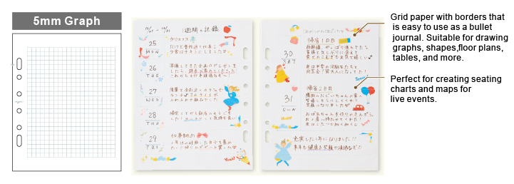 Paper Refill for myfa (5mm Graph)