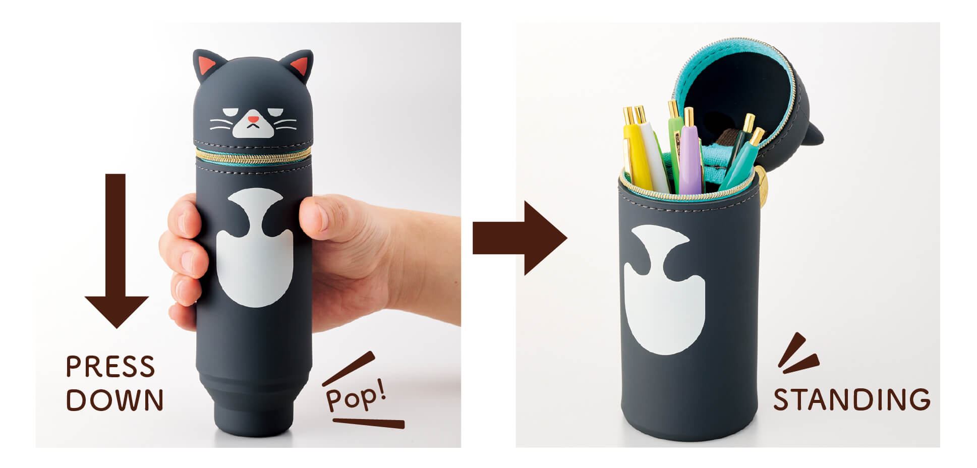 Cafe PuniLabo Stand Pen Case