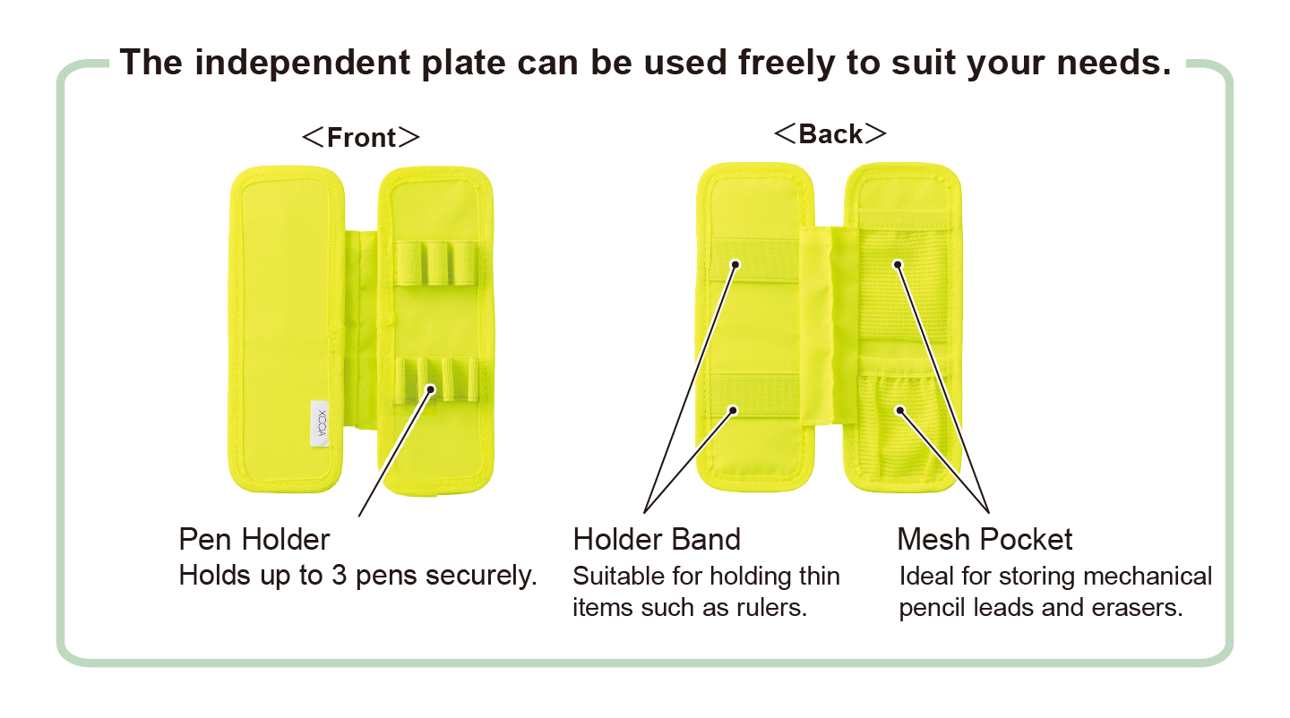 Reversible Clear Pen Case Light
